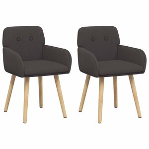 vidaXL Sedie da pranzo 2 pz Boucl&eacute; Grigio Scuro 59 x 57 x 85 cm