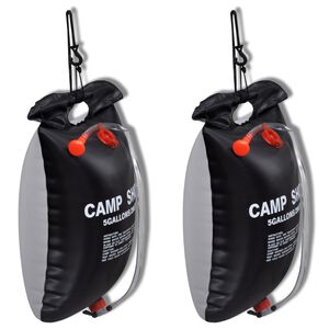vidaXL Docce Solari da Campeggio 2 pz 20 L