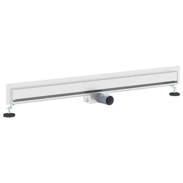 vidaXL Scarico Doccia da Parete Argento 100 cm Acciaio Inox 304