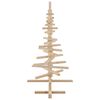 vidaXL Albero di Natale Decorativo in Legno 120 cm Legno Massello Pino