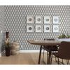 DUTCH WALLCOVERINGS Carta da Parati Geometric Bianco e Nero