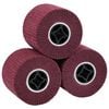 vidaXL Rulli Abrasivi 3 pcs Rosso 12 x 12 x 10 cm Fibre sintetiche