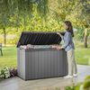 Keter Contenitore Portaoggetti da Esterno Darwin 670 L Grigio