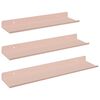 vidaXL Mensola sospesa 3 pcs Rosa 40 x 9 x 2,5 cm Acciaio