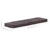 vidaXL Cuscino per Pallet e Pavimento in Cotone 120x40x7 cm Antracite