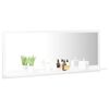 vidaXL Specchio da Bagno Bianco Lucido 100x10,5x37cm Legno Multistrato
