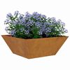vidaXL Vaso da giardino Ruggine 40 x 40 x 15 cm