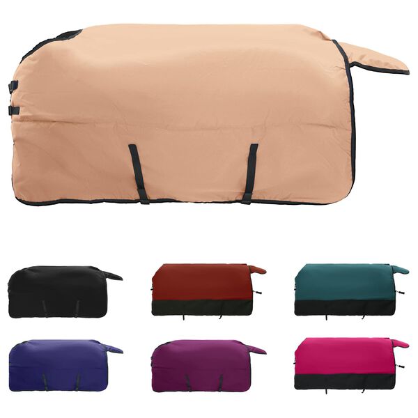 vidaXL Coperta per Cavalli Cappuccino 165 cm Poliestere