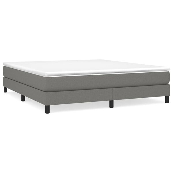 vidaXL Struttura Letto a Rete a Molle Grigio Scuro 180x200 cm Tessuto