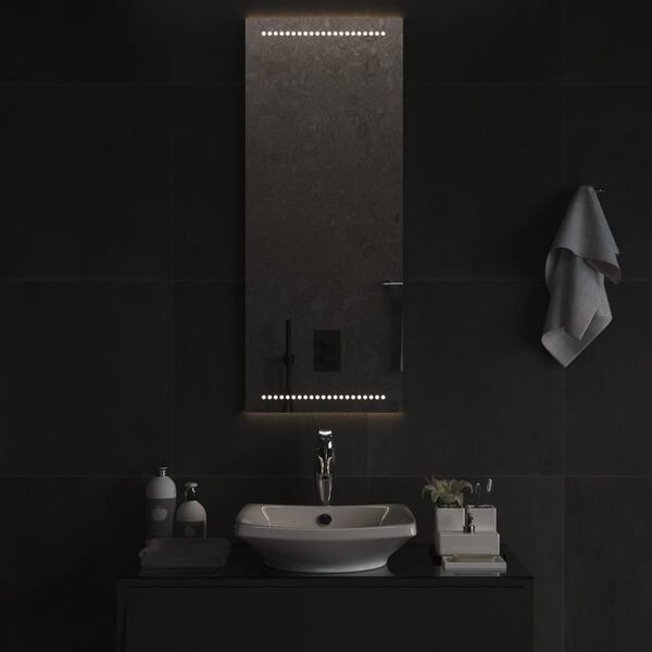 vidaXL Specchio da Bagno con Luci LED 40x100 cm