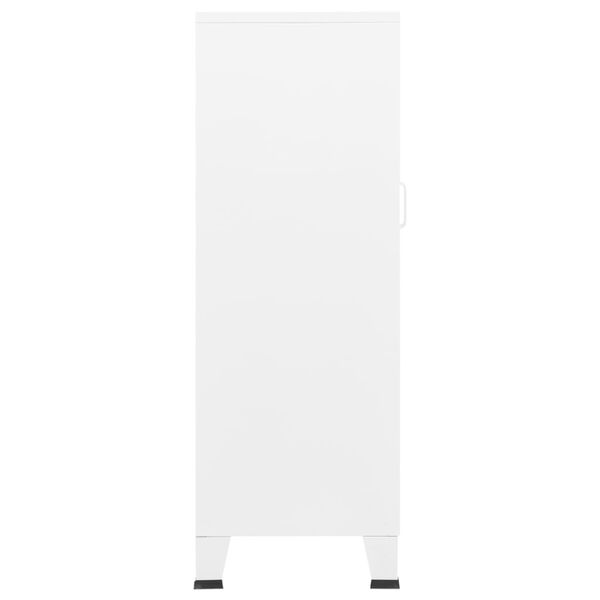 vidaXL Armadio Classificatore Industriale Bianco 70x40x115 cm Metallo