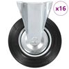 vidaXL Ruote Fisse 16 pz 200 mm