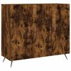 vidaXL Credenza Rovere Fumo 90x34x80 cm in Legno Multistrato