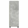 vidaXL Mobile da Bagno con porta Grigio cemento 72,5 x 36,5 x 100 cm