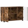 vidaXL Credenza con porta FLORIN Rovere fum&eacute; 88,5 x 30,5 x 55,5 cm