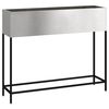 vidaXL Vaso da Giardino Rialzato Argento 100 x 26 x 82 cm