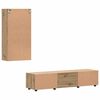 vidaXL Set mobile TV FLORIN Rovere artigianale Legno multistrato