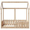 vidaXL Giroletto Casetta per Bambini 70x140 cm Legno Massello di Pino