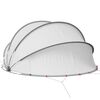 vidaXL Dome Piscina Grigio e arancione 405 x 405 x 192 cm