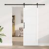 vidaXL Porta scorrevole ORKDAL Bianco 78 x 211 cm Pino massello