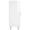 vidaXL Credenza Bianco Lucido 34,5x34x90 cm in Legno Multistrato
