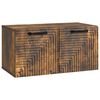 vidaXL Mobile Porta TV da Muro Rovere Fumo 59,5 x 31 x 30 cm