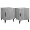 vidaXL Comodini 2 pz Grigio Sonoma in Legno Multistrato