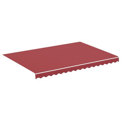 vidaXL Tessuto di Ricambio per Tenda da Sole Rosso Borgogna 3,5x2,5 m