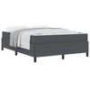 vidaXL Struttura del letto Grigio scuro 140 x 190 cm Tessuto