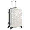 vidaXL Set Trolley a Custodia Rigida 3 pz Argento Lucido in ABS