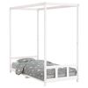vidaXL Giroletto per Bambini Bianco 90x200cm in Legno Massello di Pino