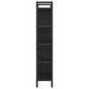 vidaXL Libreria Rovere Nero 75 x 30 x 156 cm Legno multistrato