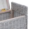 vidaXL Panchina con contenitore Bianco Lavato 110 x 40 x 50 cm Rattan