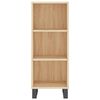 vidaXL Credenza Rovere Sonoma 34,5x34x180 cm in Legno Multistrato