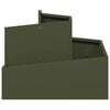 vidaXL Vaso da giardino Verde oliva 60 x 60 x 50 cm