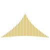 vidaXL Telo Ombra 5 x 5 x 5 m HDPE Triangolare Giallo e Bianco