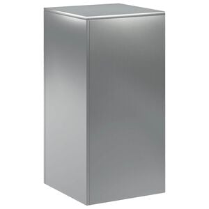 vidaXL Supporto per piante Argento 40 x 40 x 80 cm Acciaio