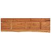 vidaXL Mensola Muro 110x30x3,8cm Rettangolare Legno Acacia Bordi Vivi