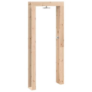 vidaXL Doccia da esterno 226 cm Legno massello di pino e acciaio inox