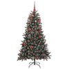 vidaXL Albero di Natale artificiale con 150 LED Verde 150 cm