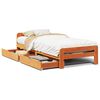vidaXL Letto senza Materasso Marrone Cera 75x190 cm in Legno di Pino