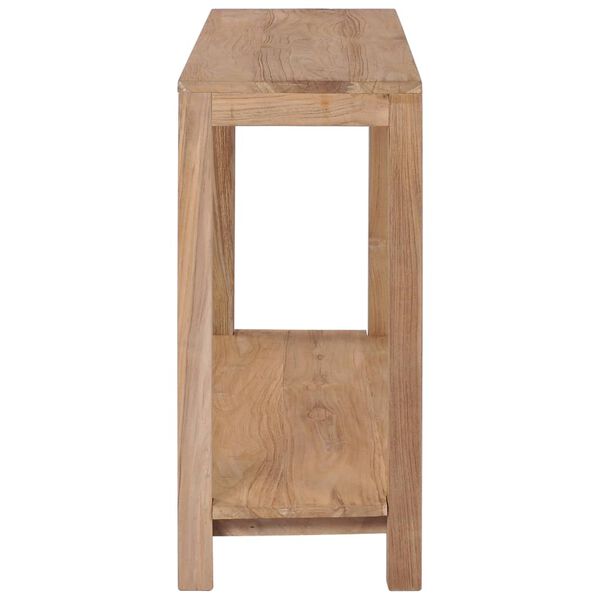 vidaXL Tavolo Consolle 120x35x75 cm in Legno Massello di Teak