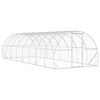 vidaXL Pollaio Argento 800 x 300 x 200 cm Acciaio zincato