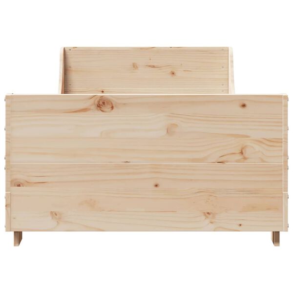 vidaXL Giroletto senza Materasso 100x200 cm in Legno Massello di Pino