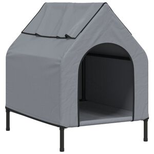 vidaXL Cuccia per Cani Grigio Chiaro in Tessuto Oxford e Acciaio
