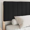 vidaXL Letto con Testiera Rivestita Nero 150 x 200 cm Pino massello