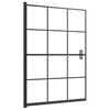 vidaXL Pannello per Box Doccia in ESG 100x140 cm Nero