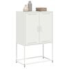 vidaXL Credenza Bianca 68,5x38,5x107 cm in Acciaio