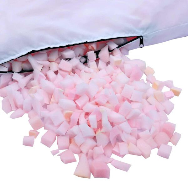 vidaXL Riempimento in Schiuma Sminuzzata Rosa 10 kg Poliuretano