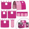 vidaXL Letto a Soppalco con Tunnel Bambini Rosa 80x200cm Massello Pino